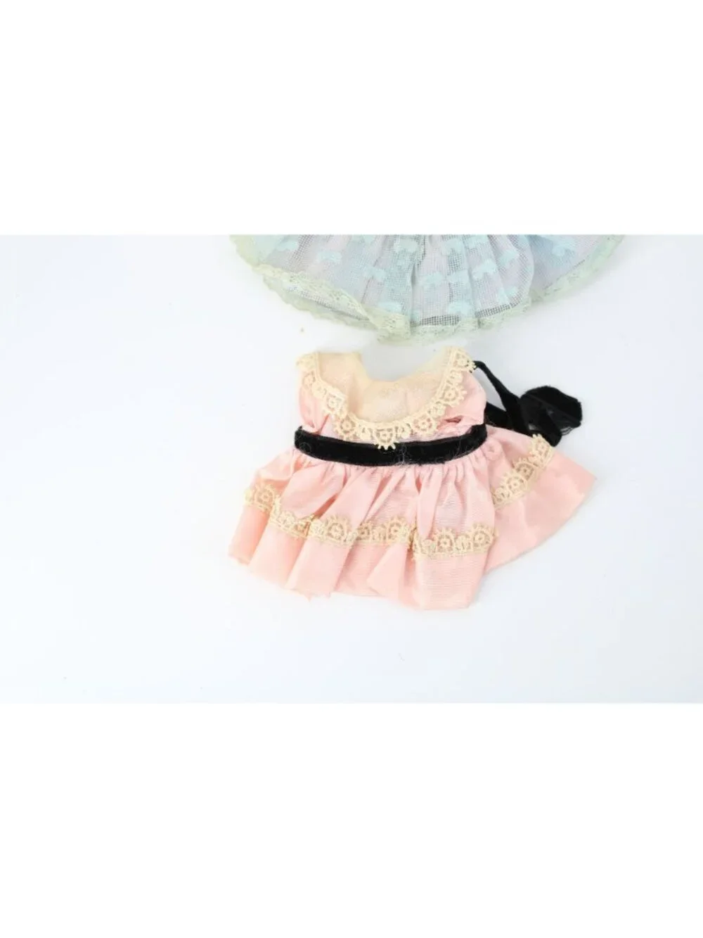 2 Ginny Doll Dress Pink Blue Vogue Dolls Vintage 94717